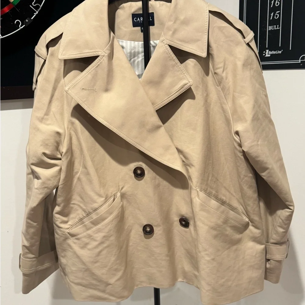 Caroll Paris Women's Classic Tan Trench Coat